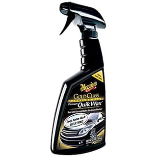Meguiar's G7716 Gold Class Carnauba Quik Wax, Special Blend for Richness and Shine, Clear Coat Safe Meguiar's Quik Wax, Spray That Leaves Lasting Results Without Residue, 16 Oz