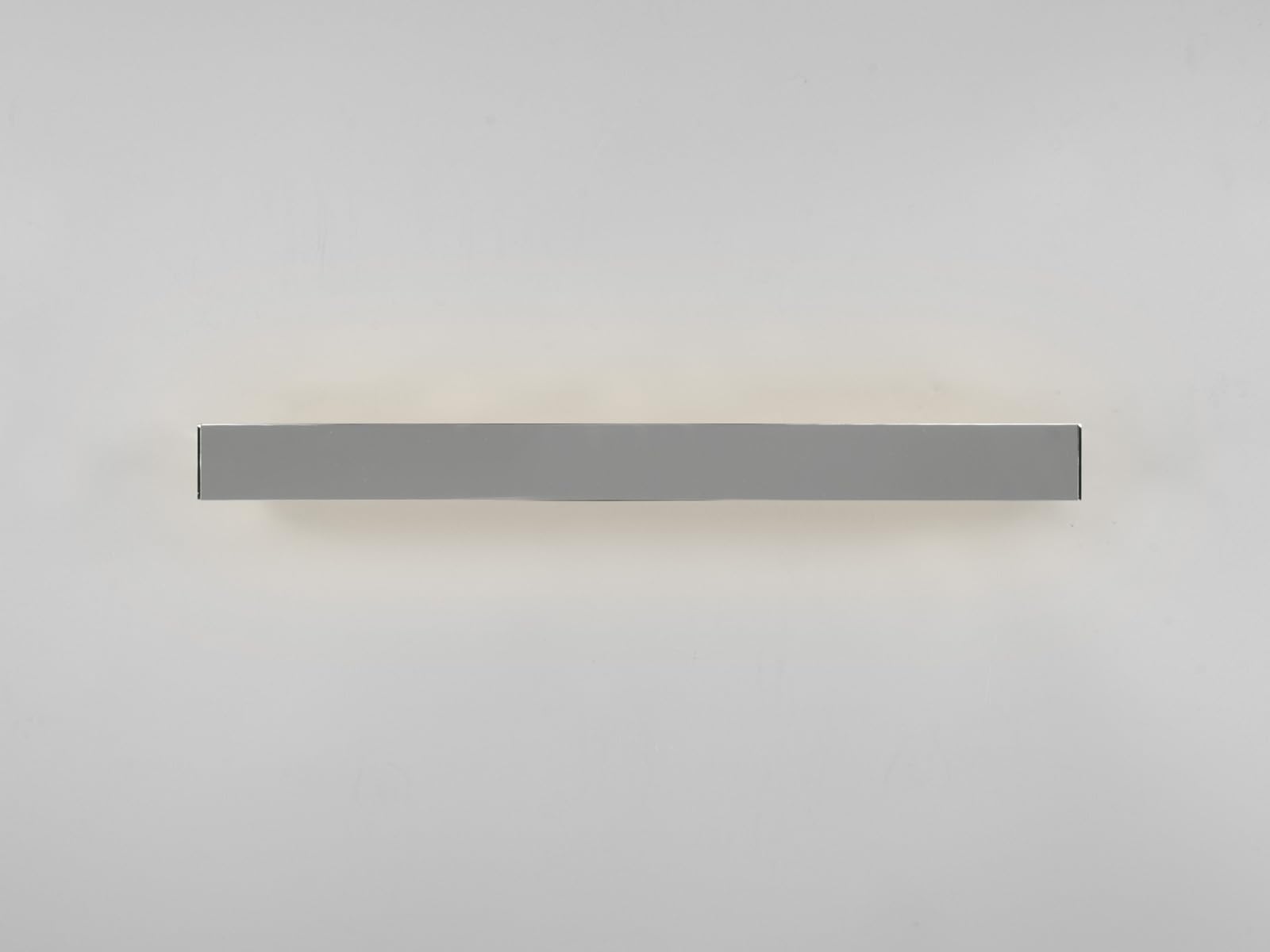 Set di 2 lampade da parete per bagno Up and Down in argento cromato, lunghezza 60 cm