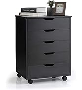 SILKYDRY 5 Drawers File Storage Cabinet, 26.5" Vertical Filling Cabinet for Home Office, Under De...