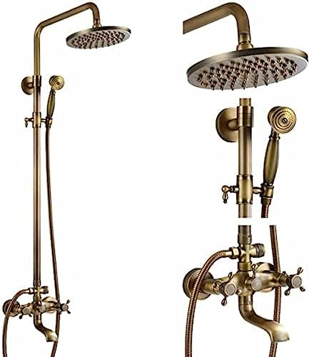 Ensemble combiné colonne de douche antique et mitigeur avec douche de tête - 2