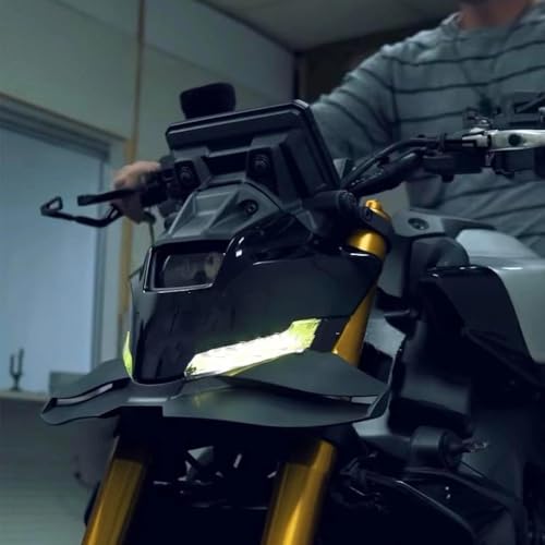 Aileron aérodynamique pour MT-09 becquet avant inférieur noir moto 2024 2025