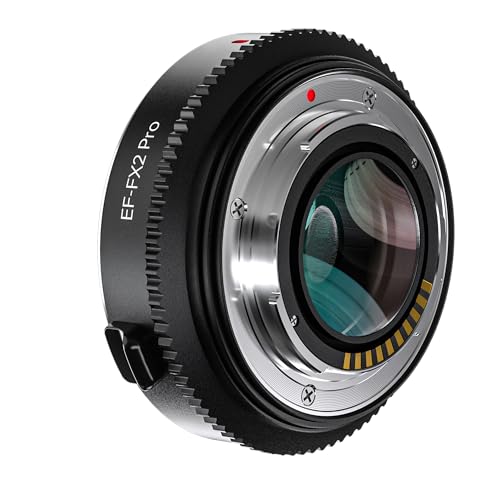 VILTROX EF to FX Speed Booster Lens Adapter, Auto Focus 0.71x Focal Reducer Adapter with Aperture Ring for Fujifilm X-T3 X-T2 X-T20 X-T10 X-T100 X-PRO 2 X-E3 X-A20