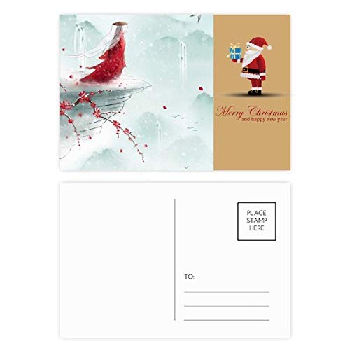 Cartes postales Père Noël et aquarelle pour décorer vos fêtes
