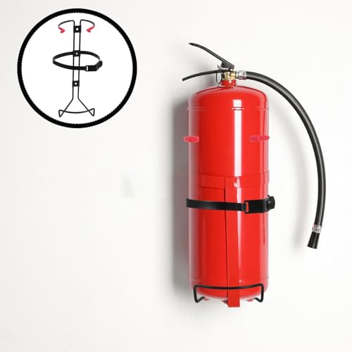Soporte para extintor de acero inoxidable resistente que ahorra espacio en la pared 7