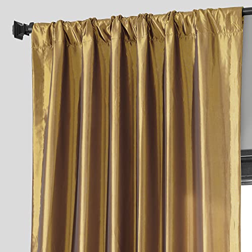 Hpd Half Price Drapes PTCH-BO404-96 Blackout Curtains For Bedroom & Living Room - Faux Silk Taffeta Blackout Curtain 50 X 96  thumb #3