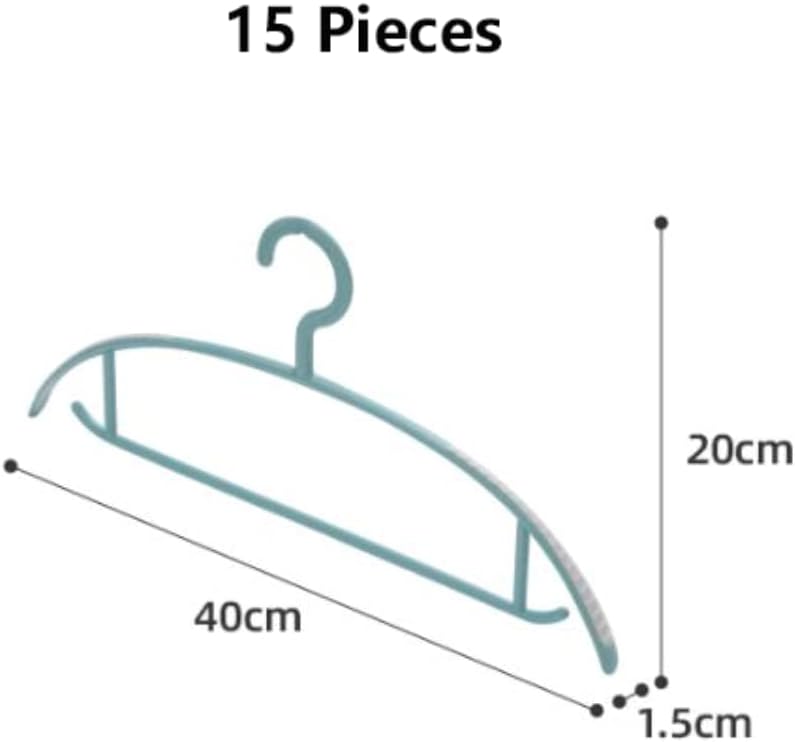 Space Saving 15 Pack Coat Hangers Space Saving Hangers Durable Coat Hangers Wide Shoulder Hangers for Clothes Non Slip Hangers Hangers Coat,A