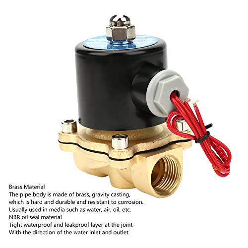 Yuehuam 2W160-15 Válvula solenoide normalmente fechada G1/2 BSPP rosca fêmea válvula solenoide de la