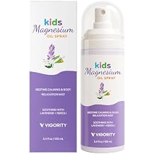 Vigority Kids Magnesium Spray with Lavender & Neroli Lightweight Magnesium Body Mist for Legs, Feet, Pillow & Room Gentle Bedtime Spray for Kids Evening Routines 3.4 fl. oz.