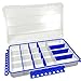 Flambeau WP5012 Ultimate Tuff Tainer Double Deep Waterproof Utility Box, 16 Compartments with 5 Zerust, Adjustable Dividers