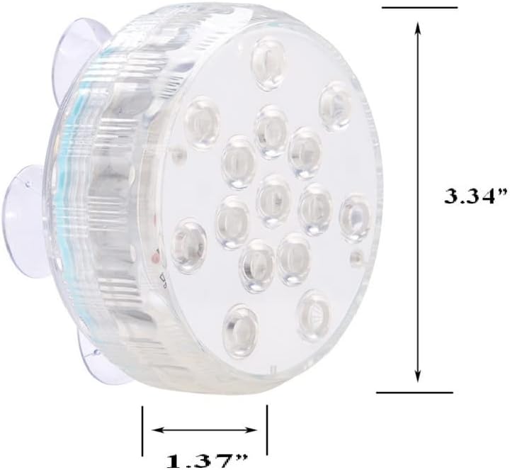 Miniatura 6 de Luces de spa para bañera de hidromasaje, 15 LED impermeables y 16 colores cambiantes, luz de balneario, luces de estanque inalámbrica, luces de