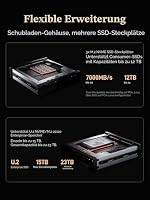 MINIS FORUM MS-A2 Mini PC, AMD Ryzen 9 8945HX (16C/32T bis 5,4 GHz, 64 MB Cache), PCIe x16, 8K Triple Display (HDMI + 2X USB-C), 2X 10G SFP+, 2X 2,5G LAN, 3X M.2, ohne RAM/SSD – Ansicht 5