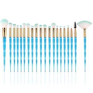 Brochas de Maquillaje Profesional ,Pinceles de Maquillaje de Unicornio, Set de 20 Pinceles de Maquillaje Profesional…