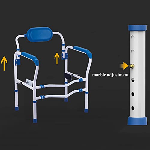 Estrutura Do Trilho De SegurançA Do Banheiro, Com Encosto/Pode Ser Girado 90°, Clipe Duplo/Estabiliz