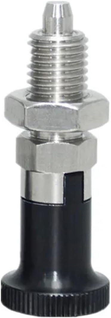 Stainless Steel Self-Locking Knob Plunger 1pc Indexing Plungers Rest Position Return Type Spring plungers Aluminum Knob Spring Lock Pin Fine Thread(MT310ZP,M16)