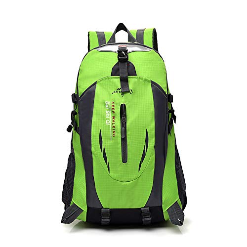 Laptoptasche Rucksack Ultraleichte wasserdichte Outdoor-Rucksäcke, 40L Womens Mens Sport Wanderwanderrucksack, Nylon Trekking Rucksack LightGreen