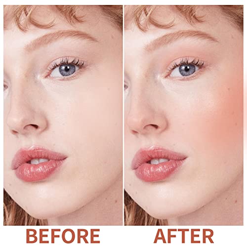 Boobeen Cream Blush Stick For Cheek Makeup, Multi Stick Makeup Face Blush Stick Matte Natural, Lightweight Buildable Blush Makeup Stick For Cheeks Eyes And Lips, Nude Creamy Formula #TOP1