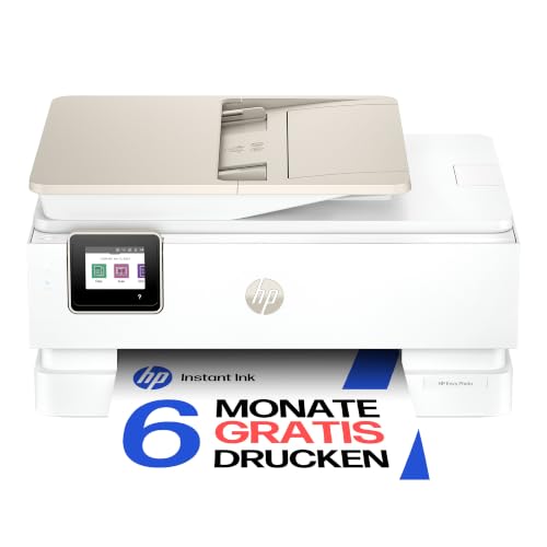 HP Envy Photo 7930 Multifunktionsdrucker, Tintenstrahldrucker, 6 Monate gratis drucken Instant Ink inklusive, Drucken, Scannen, Kopieren, Fotodruck, ADF, DIN A4, WiFi, USB