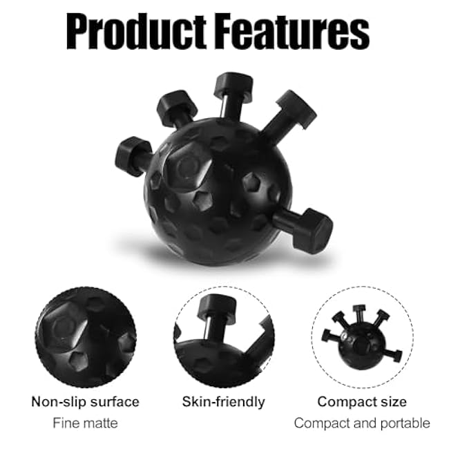 Finger Grip Strengthener, Silicone Ball Grip Strength Trainer Finger Exerciser Gripper Forearm Hand Strengthener for Musicians Rock Climbers Fitness Enthusiasts