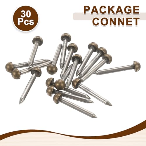 Punaises laiton massif 6 mm clous rétro canapés meubles et tapis