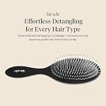 Kitsch Recycled Plastic Wet/Dry Hair Brush, Detangling Tool for Curly or Straight Styles, Brush for Tangled Strands, Flexible Hairbrush Bristles, Brushes for Women & Men, Adults & Kids (Flexi Black) - Image 2