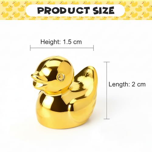 120 Figuras Mini Pato Dorado Brillante miniatura 2