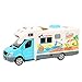 Gaeirt Modello di Furgone, roulotte Giocattolo Economico Squisito con Tavolo da Pranzo e sedie da Pranzo per Regalo di Compleanno(Blu)