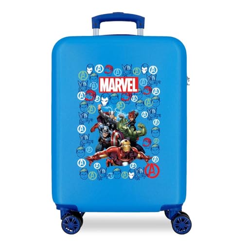 Marvel Avengers Team, Equipaje Para Niños, Azul Blue , 38x55x20 Cms