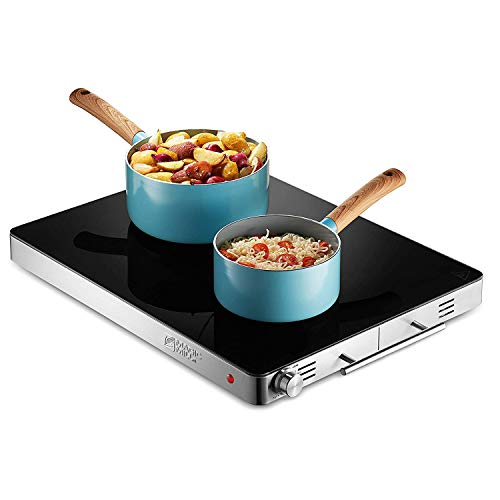 Magic Mill Extra Large Food Warming Tray | Electric Server Glass Top Hot Plate, with Adjustable Temperature Control, for Buffets, Party, Restaurants, House Parties, Party Events (21" x 16")