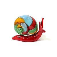 Amazon.co.jp: ムラーノガラスカタツムリミニチュア置物飾りカラフルな