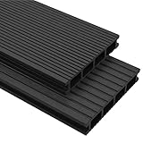 vidaXL WPC Terrassendielen mit Zubehör 40m² 4m Anthrazit Patio