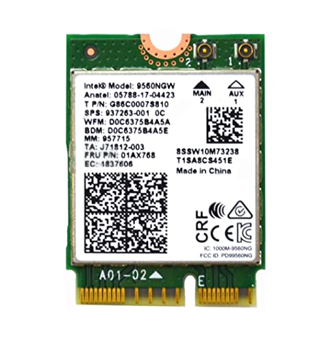 Intel 9560Ngw Wireless-Ac 9560 802.11Ac Wlan Pci-Express Bluetooth 5.1 Wifi Card G86C0007S810 #TOP18