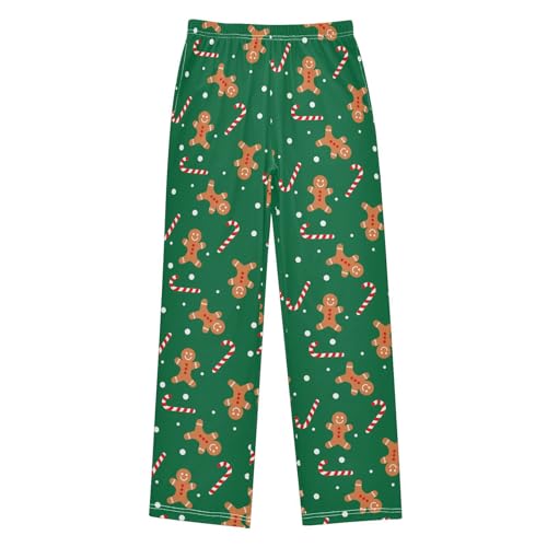 Gingerbread Christmas Cookies Pajama Pants Wide Leg Pj Bottoms Lounge Comfy Soft Casual Sleep Pants