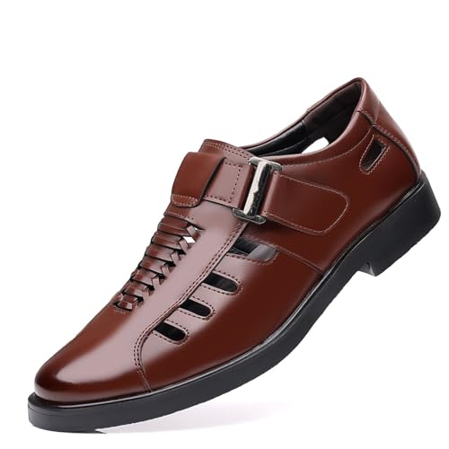 Classic Dress Shoes for Men Fashion Breathable Hollow Pointed Toe Oxford Shoes Fashion Breathable Prom Business Wedding Dress Shoes