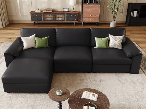 Luxury Faux Leather Reclining Sofa