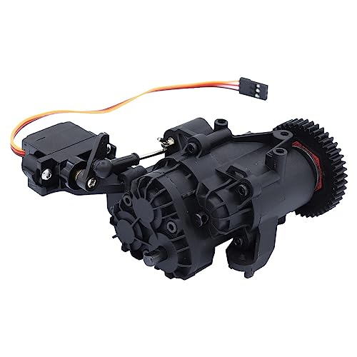 Levigo Boîte de Vitesses Double en Métal pour Voiture Télécommandée avec Moteur de Transmission Interne + Servo pour Traxxas 1/10 TRX-4 TRX-6