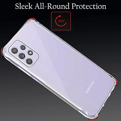 Image of TheGiftKart Back Cover Soft Case for Samsung Galaxy A23 4G /5G|Best Camera Protection|Inbuilt Dust Plugs & Anti-Slip Grip|Ultra Clear Slim Back Cover Case for Samsung Galaxy(TPU+Silicone|Transparent)