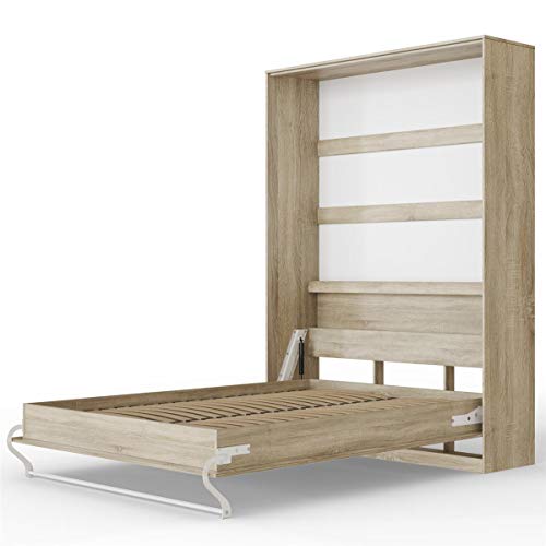 SMARTBett Standaard 140x200cm Vertikaal Sonoma Eik Comfort | Opklapbed, Muur Bed, Klapbed, Kastbed, Opklapbaar Bed - Image 3