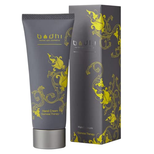 BODHI® Natürliche Handcreme LAVENDEL UND ZITRONENGRAS 50ml / die beste Creme für trockene Hände/nährend und erfrischend mit ätherischen Ölen aus Lavendel und Zitronengras/Bio & Vegan