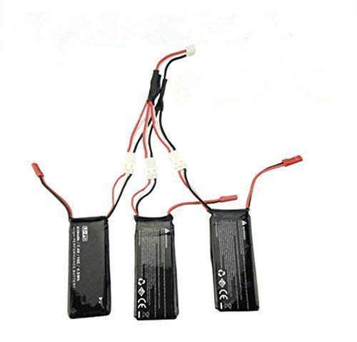 Fytoo 3Pcs 7.4V 15C 610Mah Lipo Battery &1Pcs Charging Cable For Hubsan H502S H502E Rc Quadcopter Aircraft Accessories #TOP5