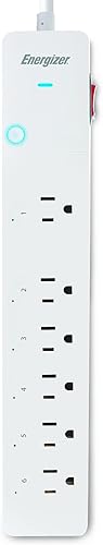 Miniatura 7 de Energizer Connect - Protector de sobretensiones inteligente de 6 tomas, 1,200 julios, acceso remotohorarios personalizados, compatible con