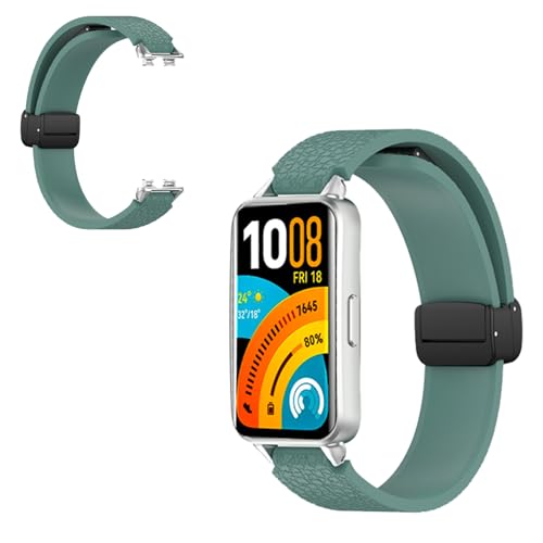 [SpinoArmor] For HUAWEI Band 11 / Band 11 Pro �o���h ���Ύ� �V���R���o���h ���C�`�� �}�O�l�b�g�� �����p�x���g ���G��ǂ� �h�� �h�� �_�� �y�� �t�B�b�g�� �����ȒP �X�|�[�c�Ή��i�O���[���j