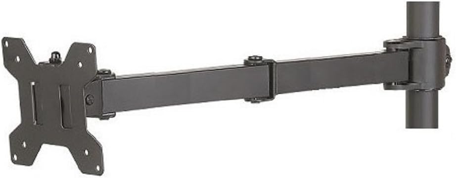 EZM Basic Single Bracket Arm Kit Pole Mount for 1 3/8" (35 mm) Diameter with 16.30" Length VESA 75/100 (002-SARM)