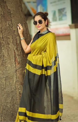 Image of Designer Cotton Saree with Floral Print Blouse, Maroon and Mint Green, Tasseled