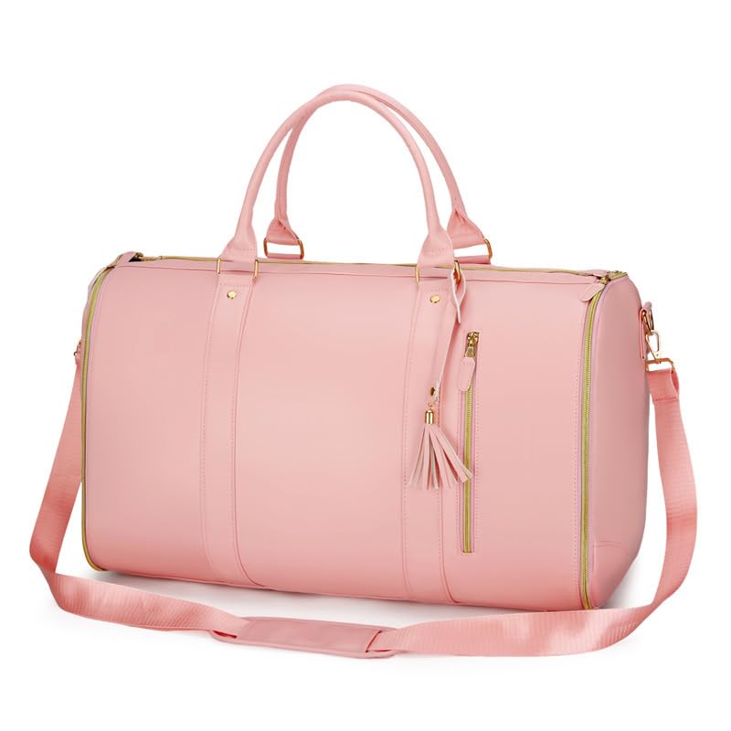 Couvelli Travel Bag Couvelli Travel Bag with Wheels Compact Carry On Duffel with Compartments Water Resistant Weekender Luggage for Business and Leisure Trips (White)3