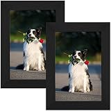 PEALSN 3.5 x 5 Picture Frame Set of 2, Made of High Definition Real Glass, Photo Frames for Wall Mou