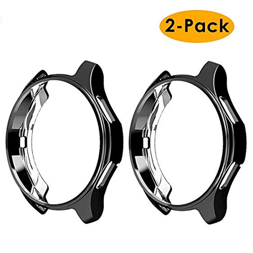 [2+2Pack] Privacy Screen Protector Case for Samsung Galaxy Watch 5/Galaxy Watch 4 44mm, Haojavo Hard Anti-Fog Cover Protective Bumper + Anti Spy Private Tempered Glass Film for Galaxy Watch 5&4 44mm