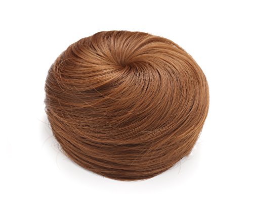 Onedor Synthetic Fiber Hair Extension Chignon Donut Bun Wig Hairpiece (12# - Light Brown) - Thumbnail 2