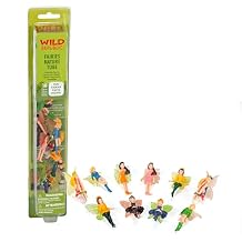Wild Republic Fairy Figurines Tube, Fairy Toys, Ten Fairy Figures with Five Different Poses All with Different Hair and Outfit Colors , 10 Piece Set