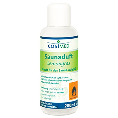 Preisvergleich Produktbild cosiMed Saunaduft Lemongras, Konzentrat, Saunaaufguss, Saunazubehör, 200 ml