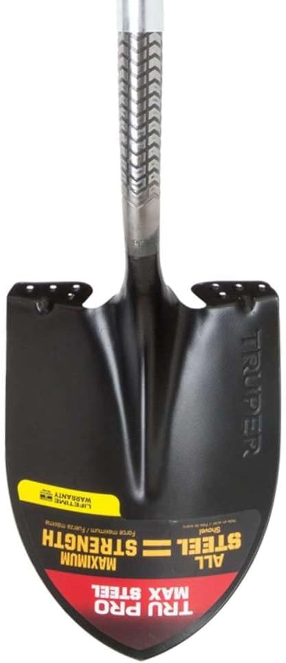 Truper Tru Pro Steel 8.75 in. W x 58" in. L Round Point Shovel Steel